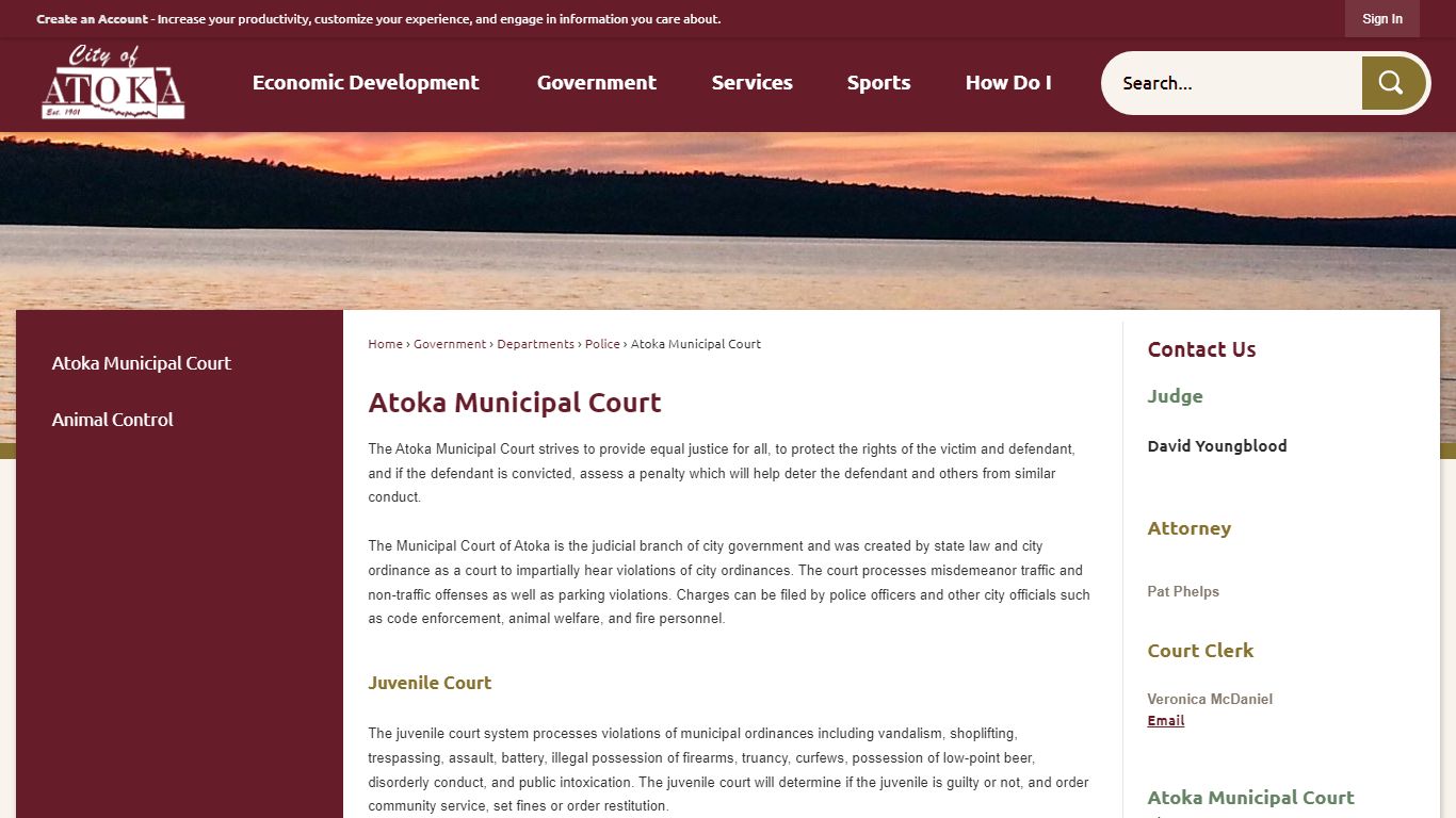 Atoka Municipal Court | Atoka, OK - Official Website